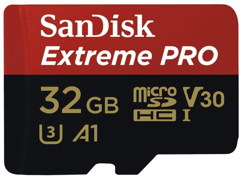 SanDisk Extreme Pro 32GB microSD SDHC SQXCG 100MB/s 90MB/s V30 U3 C10 UHS-1 4K UHD Shock temperature water & X-ray proof with SD Adaptor >16GB