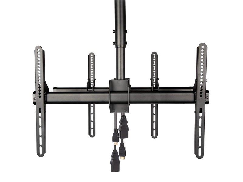 StarTech Dual TV Ceiling Mount Back-to-Back Hanging Dual Screen VESA Pole Mount For 32"-75"