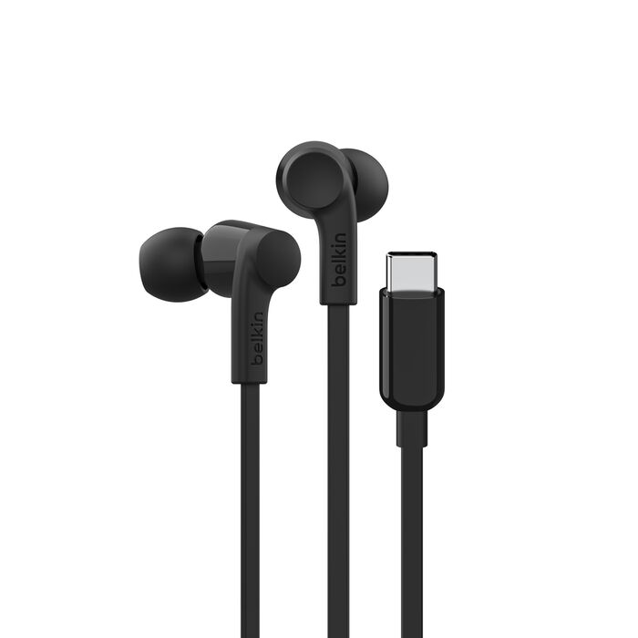 Belkin USB-C Wired Earbuds w/ Adj Volume Limiter