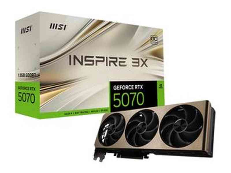 MSI GeForce RTX 5070 Inspire 3X OC GDDR7 12GB