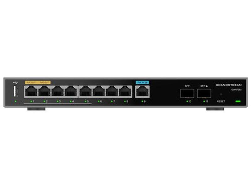 Grandstream GWN7003 Multi-WAN Gigabit VPN Router, 9 x GigE, 2 x SFP