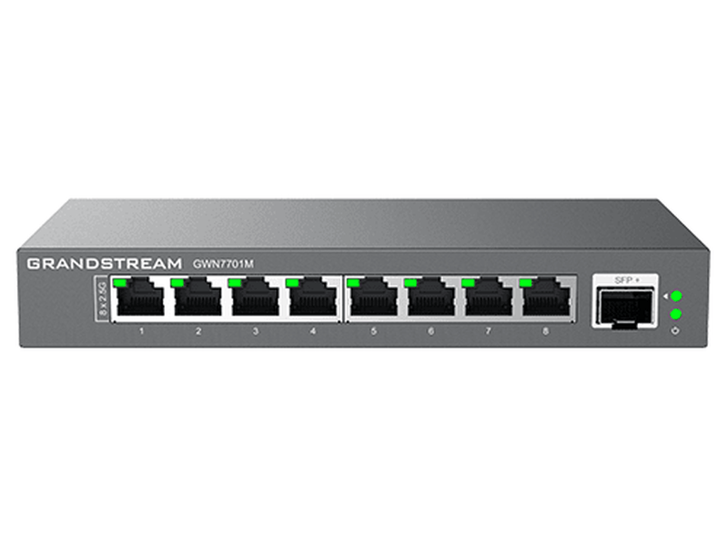 Grandstream GWN7701M Unmanaged 8-Port 2.5G Multi-Gigabit Switch 1 X SFP