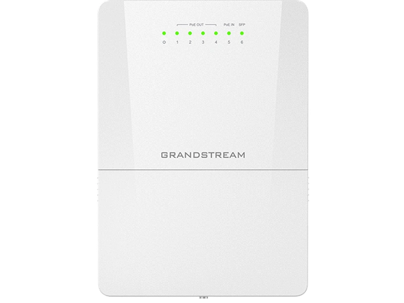 Grandstream GWN7710R Waterproof Outdoor Managed Switch 5 X PoE 1 X Sfp, Poe Output Ac/Dc Powered