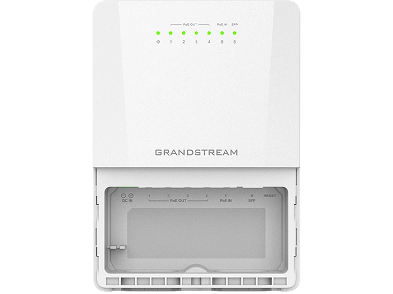 Grandstream GWN7710R Waterproof Outdoor Managed Switch 5 X PoE 1 X Sfp, Poe Output Ac/Dc Powered