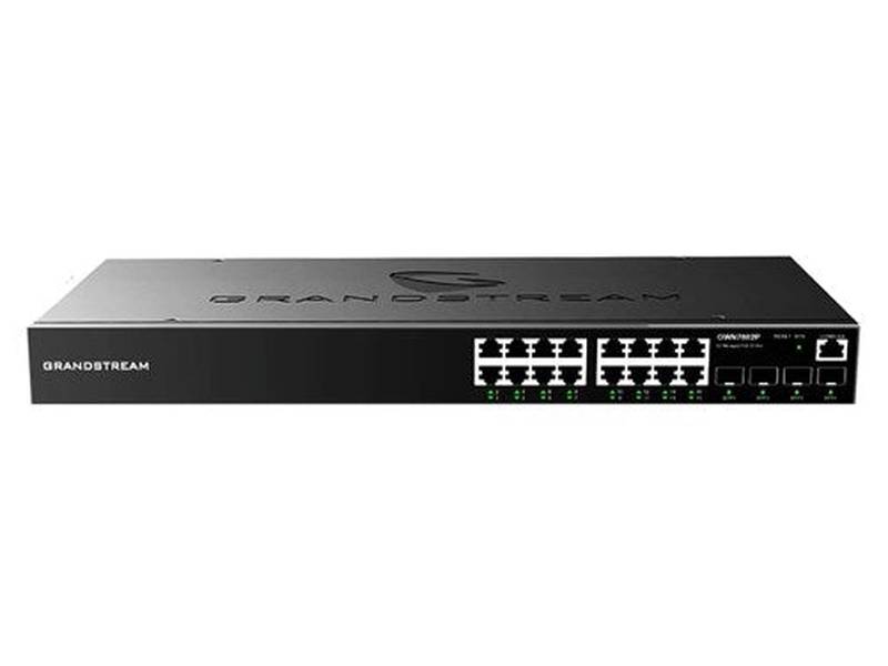 Grandstream GWN7802P Enterprise Layer 2 Managed 16-Port Gigabit PoE Network Switch 4 X SFP