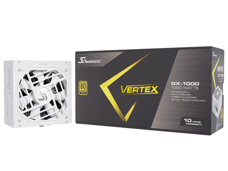 Seasonic Vertex GX-1000 White 1000W ATX 3.0 Gold Modular PSU