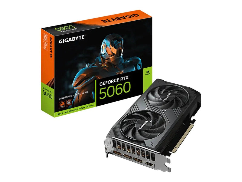 Gigabyte GeForce RTX 5060 WINDFORCE MAX OC V2 8G Graphics Card N5060WF2MAX-OCV2-8GD