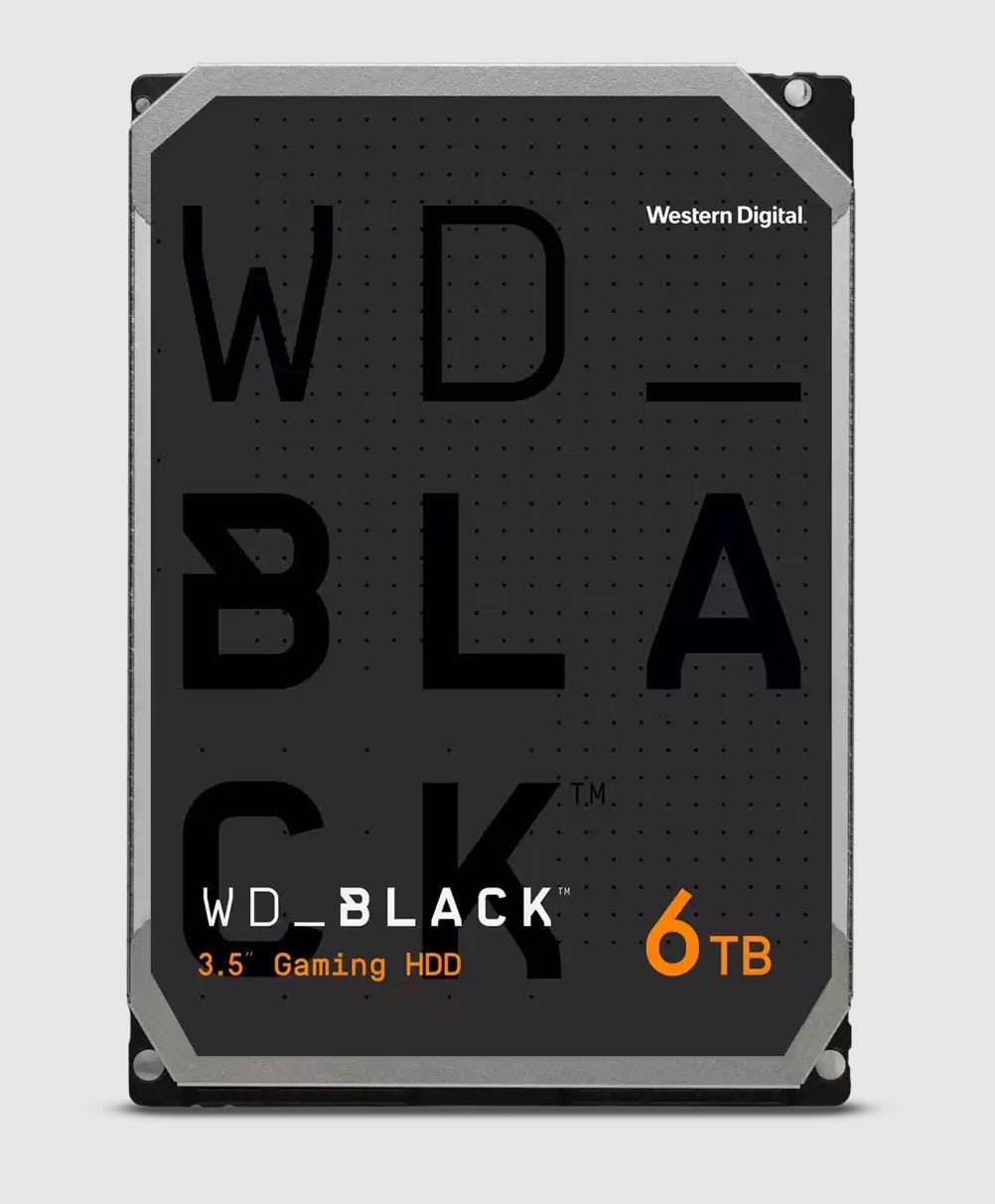WD Black 6TB 3.5" HDD 7200RPM 256MB Cache CMR Tech for Hi-Res Video Games ~WD6004FZBX