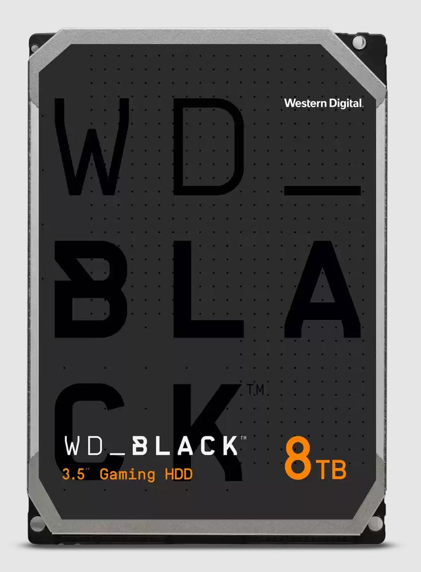 WD Black 8TB 3.5" HDD 7200RPM 256MB Cache CMR Tech for Hi-Res Video Games ~WD8002FZBX