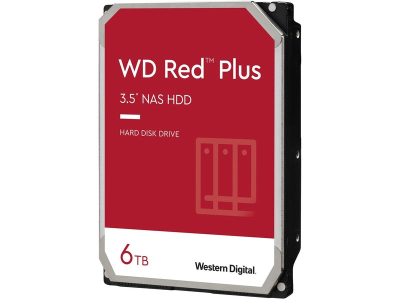 WD Red Plus 6TB Internal NAS HDD 3.5" 5400RPM 256MB