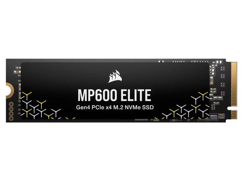 Corsair MP600 ELITE 2TB PCIe Gen4 x4 NVMe 1.4 M.2 SSD, M.2 2280, PCIe 4.0, 7000 MB/s read, 6500 MB/s write, 3D TLC NAND, Windows/Mac compatible