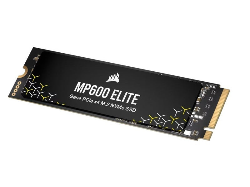 Corsair MP600 ELITE 2TB PCIe Gen4 x4 NVMe 1.4 M.2 SSD, M.2 2280, PCIe 4.0, 7000 MB/s read, 6500 MB/s write, 3D TLC NAND, Windows/Mac compatible