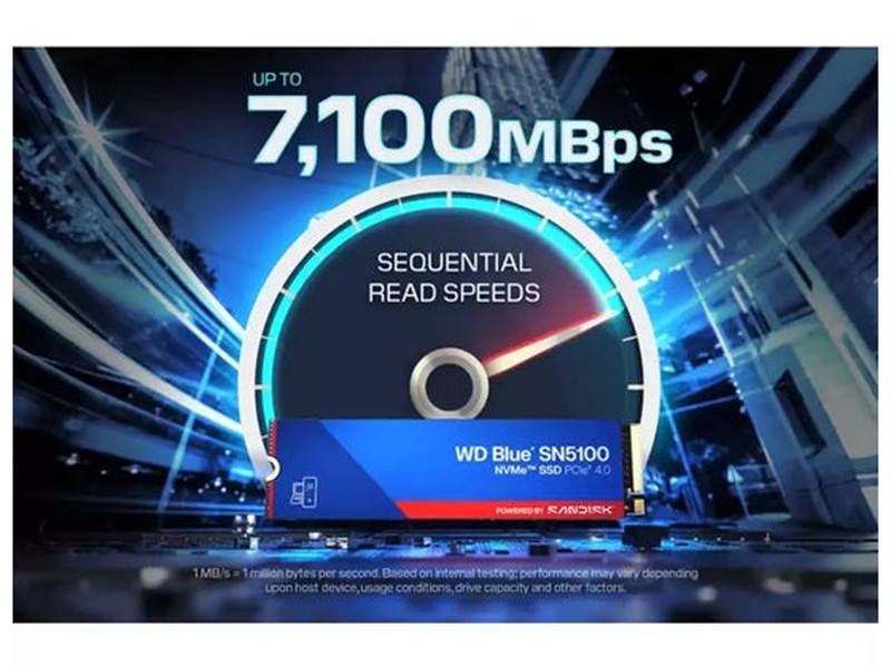 Western Digital WD Blue SN5100 4TB M.2 2280 NVMe PCIe 4.0 SSD