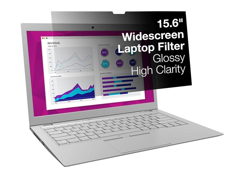 3M High Clarity Privacy Filter for 15.6" Laptop with 3M COMPLY Flip Attach, 16:9