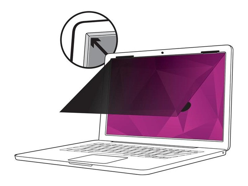 3M High Clarity Privacy Filter for 15.6" Laptop with 3M COMPLY Flip Attach, 16:9
