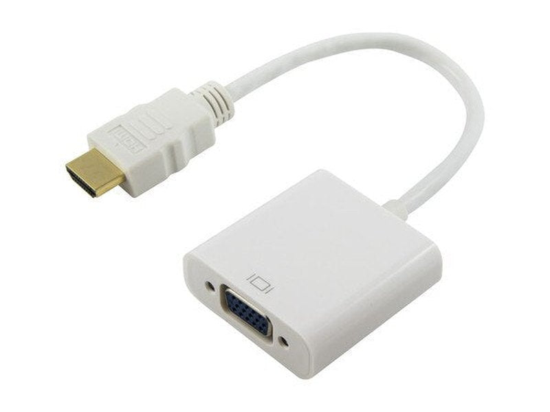 HDMI Male to VGA Female + 3.5mm Audio Adapter - Full HD 1920 x 1080