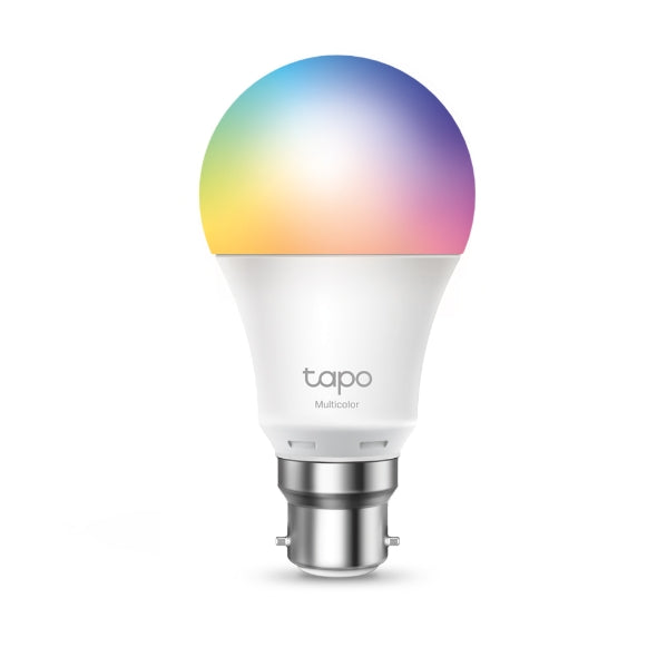 TP-Link Tapo L530B Smart Wi-Fi Light Bulb, Bayonet Fitting, Multicolour B22 / E27 , No Hub Required, Voice Control, Schedule & Timer,