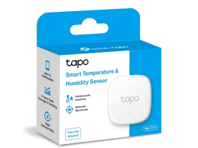 TP-Link Tapo Smart Temperature & Humidity Monitor, Fast & Accurate, Free Data Storage & Visual Graphs,Tapo T310