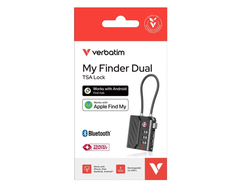 Verbatim My Finder Dual Channel TS Lock - Black