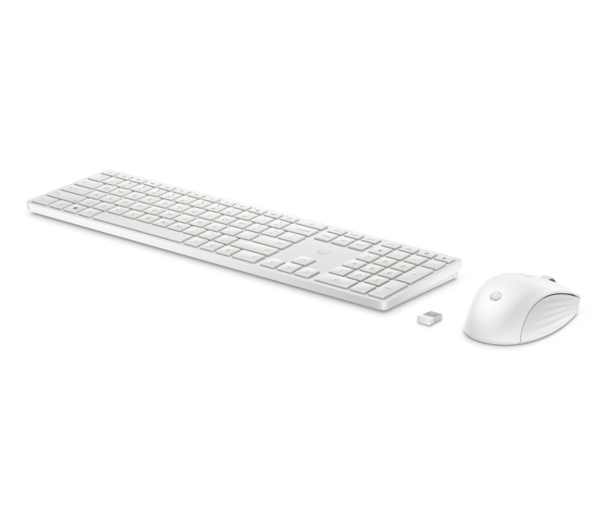 HP 650 Wireless Keyboard and Mouse Combo, White 4R016AA