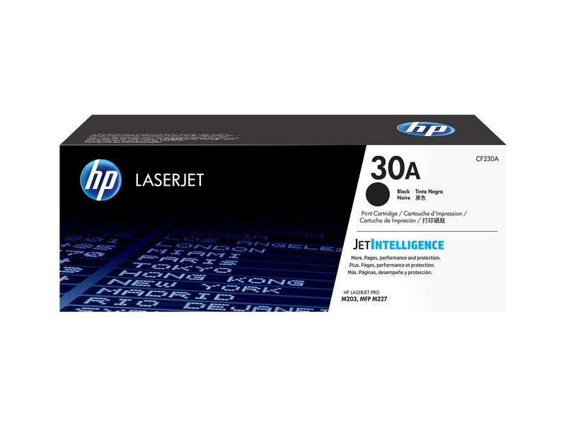 HP 30A BLACK TONER - APPROX 1.6K PAGES - FOR M203,