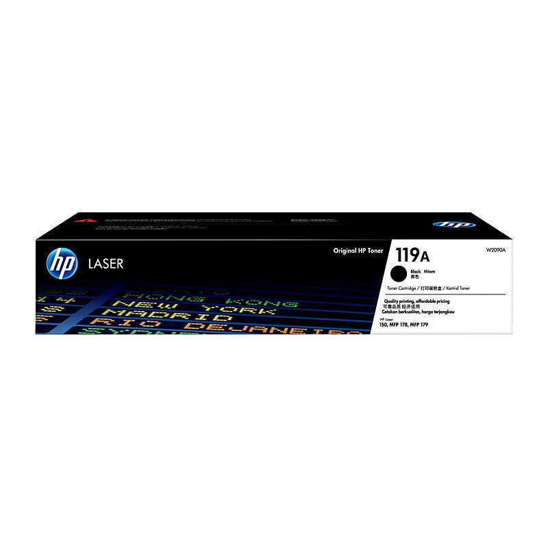 HP 119A Black Original Laser Toner Cartridge - HP Color LaserJet 150a/175nw/179fnw Printer (W2090A)