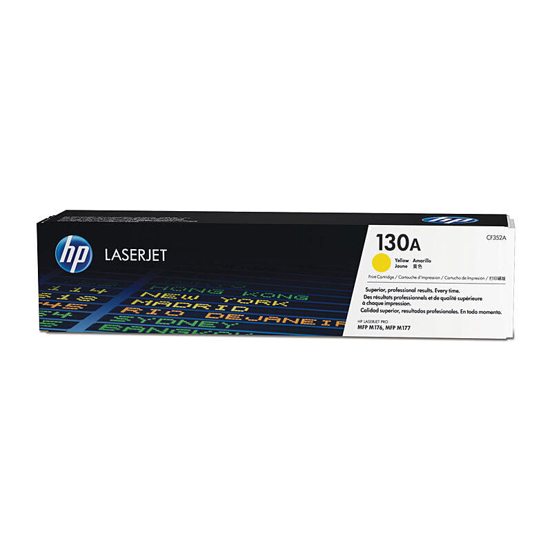 HP 130A Yellow LaserJet Toner Cartridge-M153/M176/M177 (CF352A)