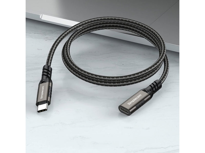 Simplecom CAU605 USB-C Male to Female Extension Cable USB 3.2 Gen2 PD 100W 20Gbps 0.5M