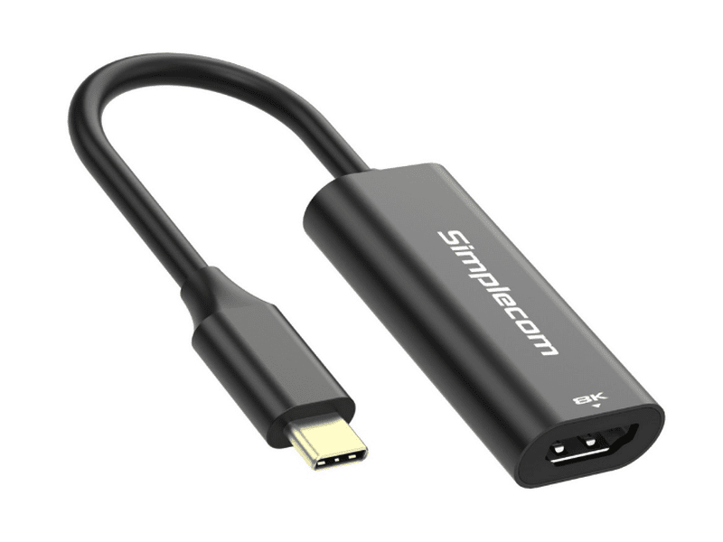 Simplecom DA105 USB-C to HDMI 2.1 Adapter 8K@60hz Converts a USB-C port to a HDMI output Compatible with smartphone or laptop with DisplayPort Alterna