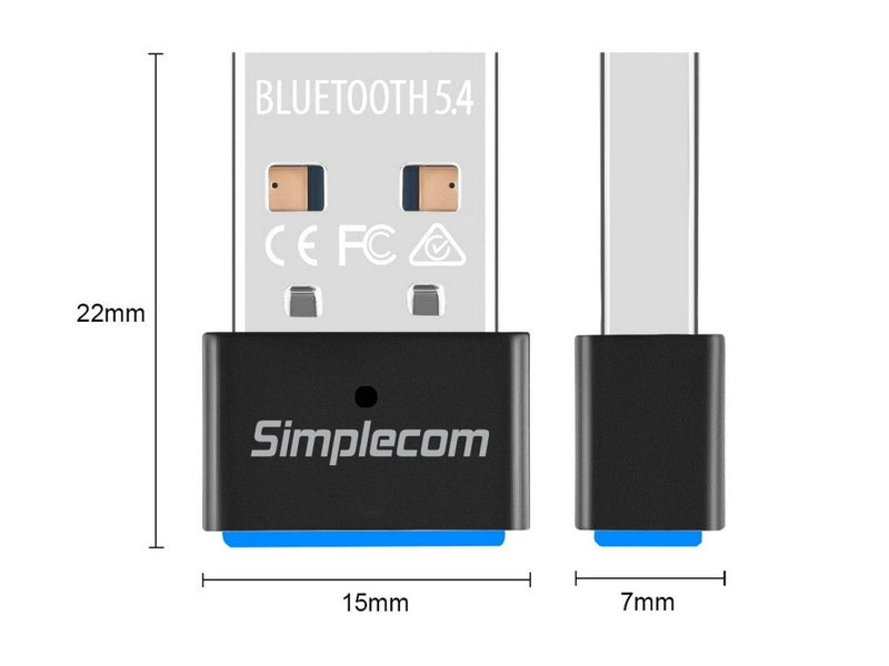 Simplecom NB540 USB Bluetooth 5.4 Adapter Wireless Dongle