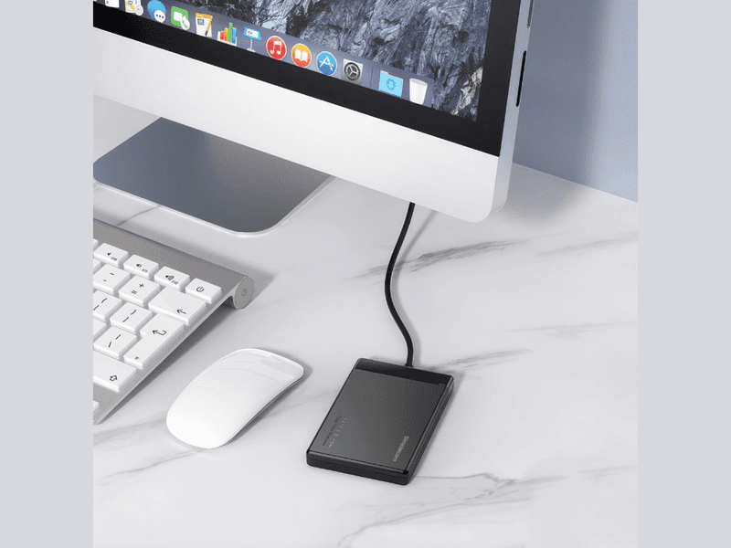 Simplecom SE109 Tool-free 2.5" SATA HDD SSD to USB-C Enclosure USB 3.2 Gen 1 Compatible with 7mm and 9.5mm laptop 2.5" SATA HDD/SSD