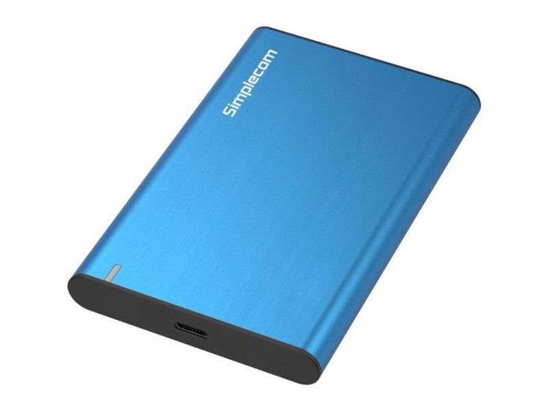 Simplecom SE221 Aluminium 2.5'' SATA HDD/SSD to USB 3.1 Enclosure Blue
