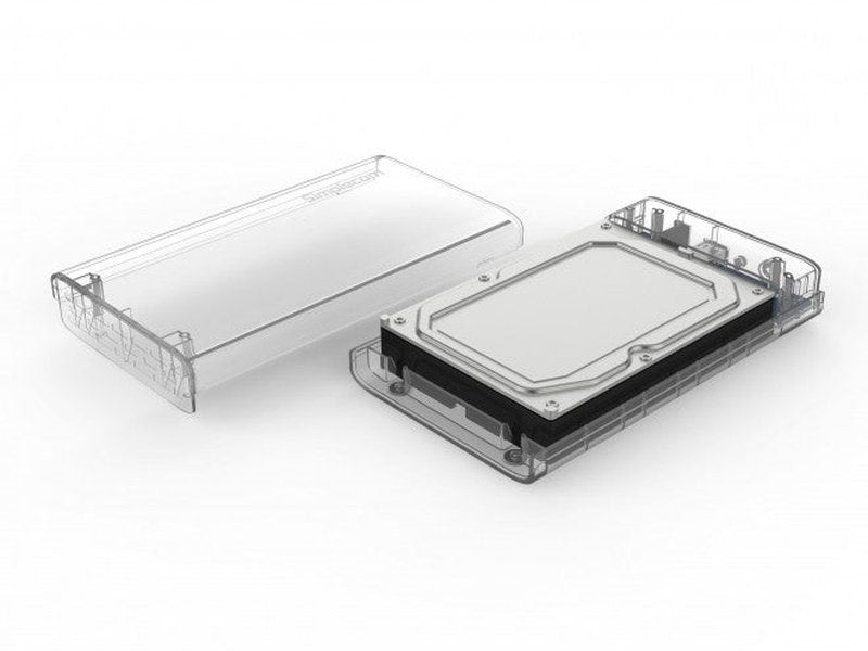 Simplecom SE301 3.5" SATA to USB 3.0 Hard Drive Docking Enclosure Clear