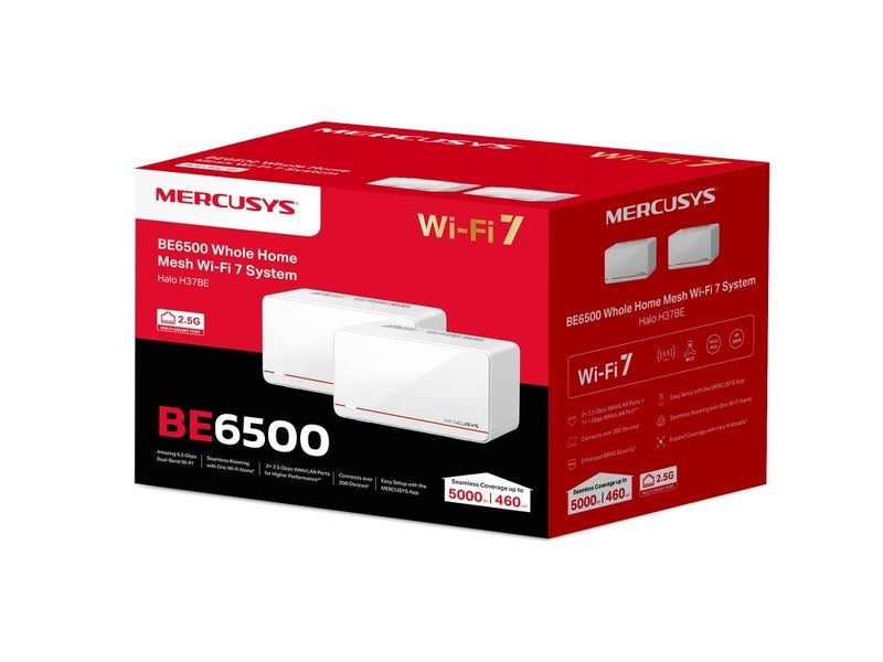TP-Link Mercusys Halo H37BE BE6500 Whole Home Mesh Wi-Fi 7 System 2-pack Halo H37BE 2-pack