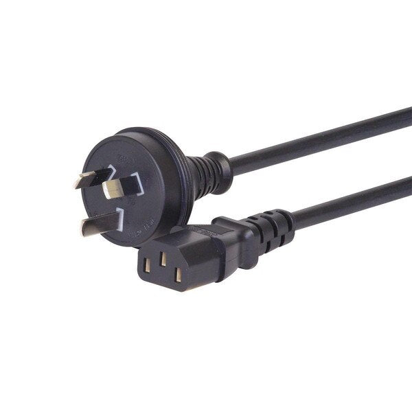 0.5mtr Mains Outlet Power Cable 3PIN AUS(M) - IEC-C13(F) - IEC-3P-.5