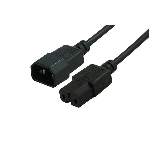 1mtr High Temperature Power Cable IEC-C14(M) - IEC-C15(F) - IEC-C14C15-01