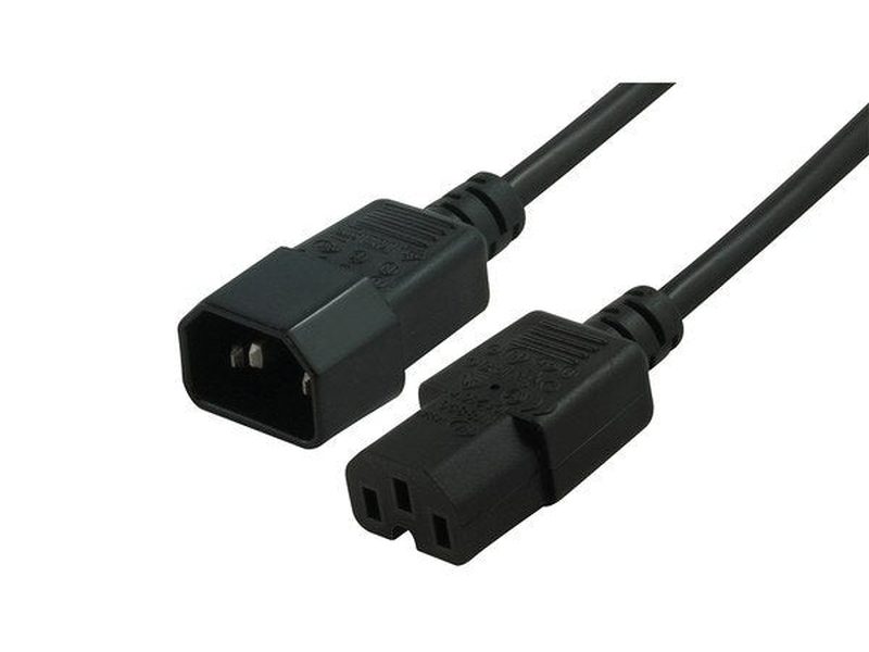 1mtr High Temperature Power Cable IEC-C14 M - IEC-C15 F