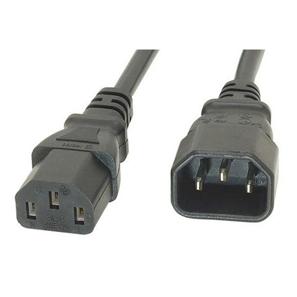 0.5mtr Power Extension Cable IEC-C13(F) - IEC-C14(M) - IEC-MF-.5