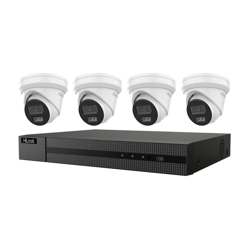 Hikvision HiLook Kit IK-4246TH-MM-P, 4X6MP Turret T361H +1X4Ch NVR NVR-104MH-C-4P-2Tb , 3Yr