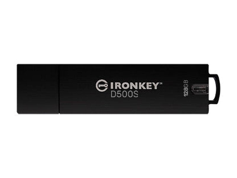 Kingston IronKey D500S 128GB USB 3.2 Gen 1 Type A Rugged Flash Drive