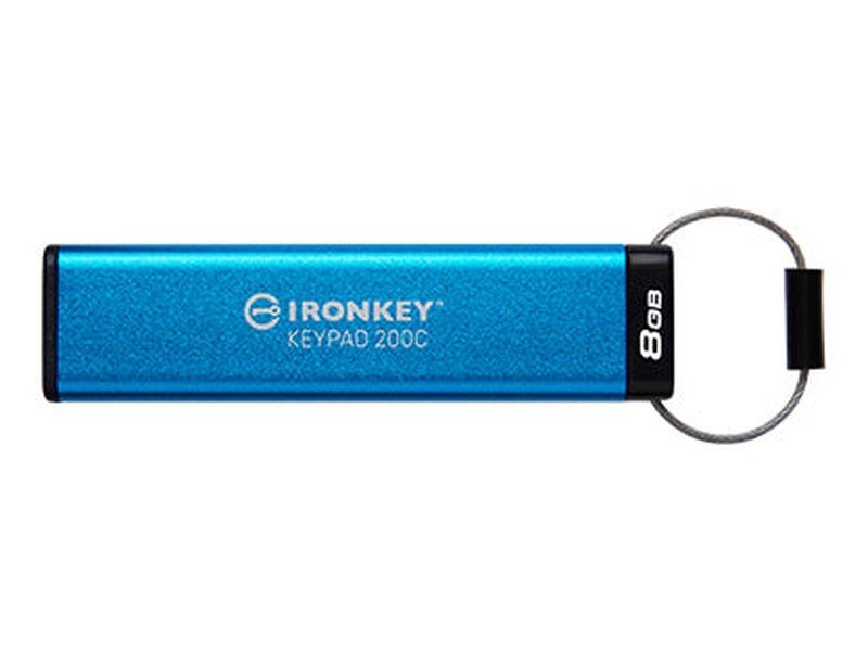 Kingston IronKey Keypad 200 8GB Encrypted USB-C Flash Drive