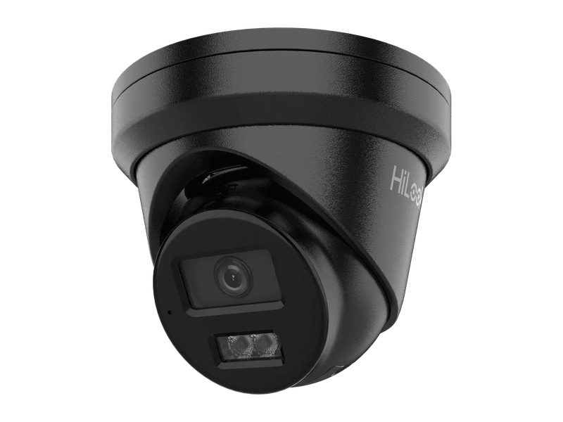 Hikvision HiLook T381H-MU 8MP Turret Camera, Black, Fixed 2.8mm, IR 30M, Mic, 3Yr