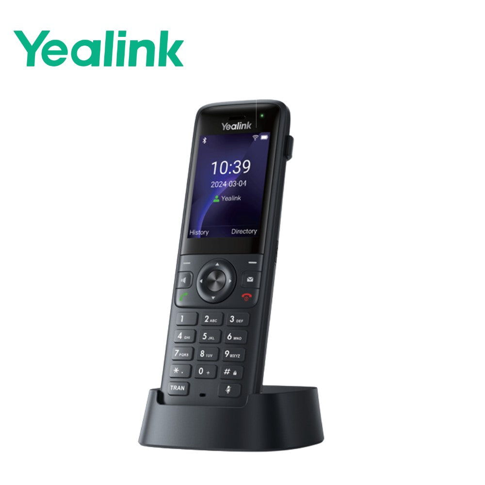 Yealink AX83H Wi-Fi Handset, Supports 5-Way Voice Conference, HD Voice, Noise Filter, AEC Tech