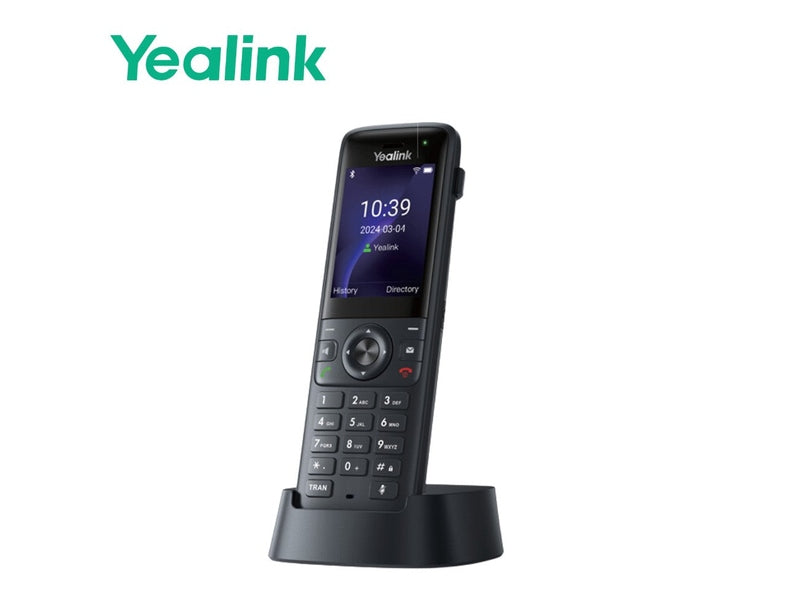 Yealink AX83H Wi-Fi Handset, Supports 5-Way Voice Conference, HD Voice, Noise Filter, AEC Tech