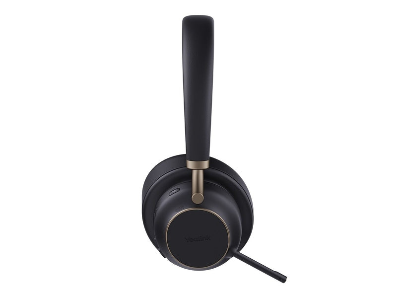 Yealink BH76 Plus UC Black USB-C/A Bluetooth Stereo Headset, 5Mic Beamforming Noise Cancellation Talk time up to 35h, Bluetooth 5.3 USB-C/A Dongle