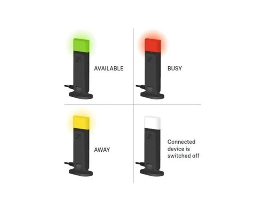 Yealink (BLT60), Busylight for Yealink WH67, WH66, WH64, WH63 and WH62 Wireless Headsets and MP45, 3 Colour For Presence Indicate, Plug & Play