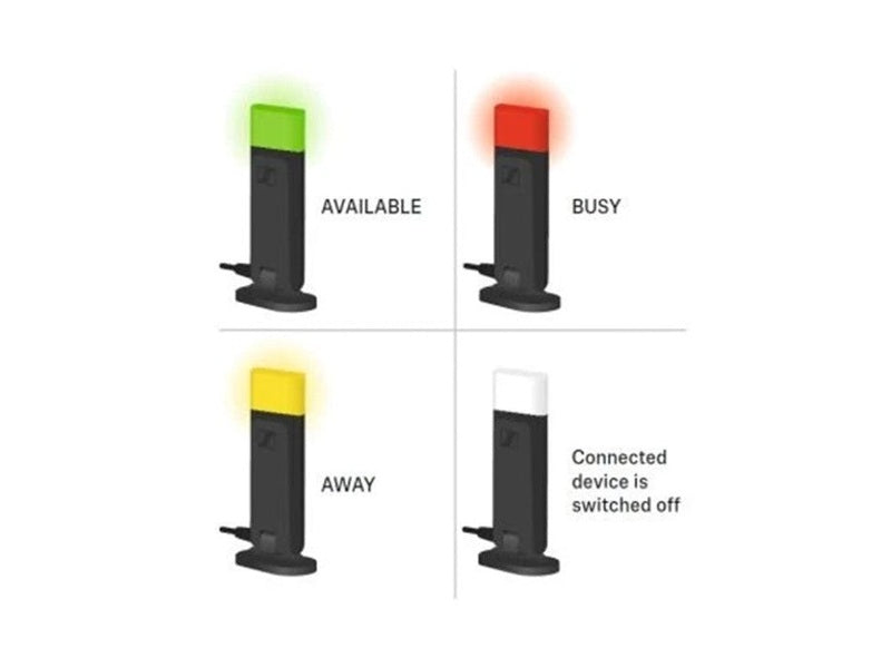 Yealink BLT60 , Busylight for Yealink WH67, WH66, WH64, WH63 and WH62 Wireless Headsets and MP45, 3 Colour For Presence Indicate, Plug & Play