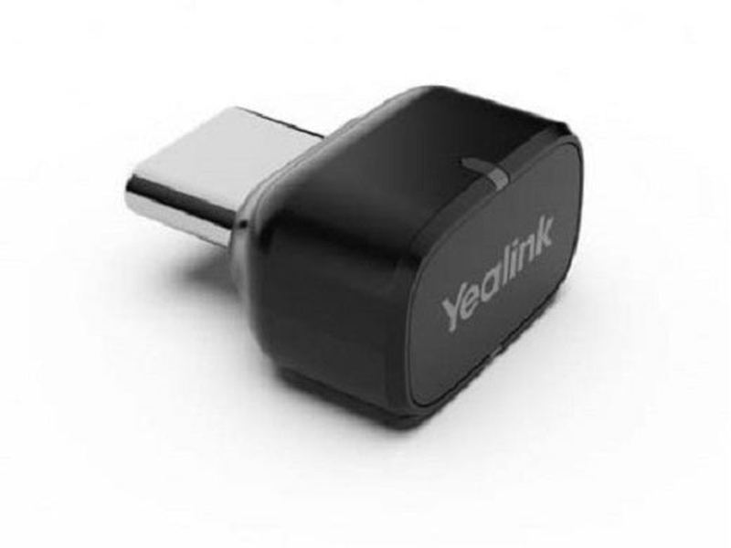 Yealink BT51-C , USB-C Bluetooth Dongle, Support BH72/BH76 Connect To PC , guarantees a first-rate range of up to 100ft/30m Black, Plug-and-play