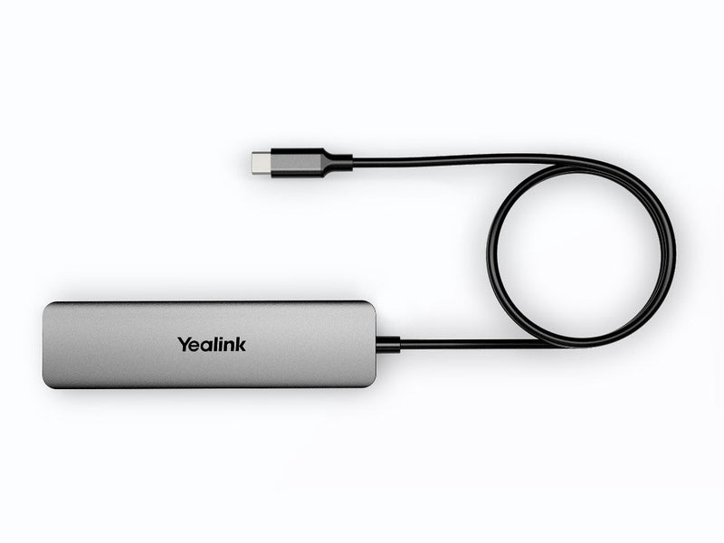 Yealink BYOD Box Cable Hub, with 1.5m USB-C Cable USB-C to USB-A adapter included , easy plug&play setups, Support to charging the connected laptop