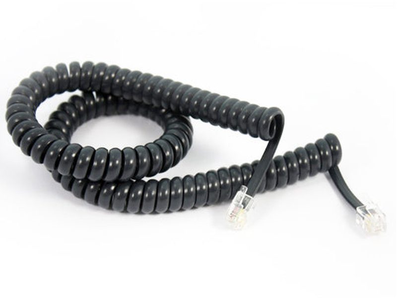 Yealink CAB-T27/9 Spiral Curly Cable for Handset T27 and T29, RJ9 4P4C port for both the handset and the headset SPC-2.5M